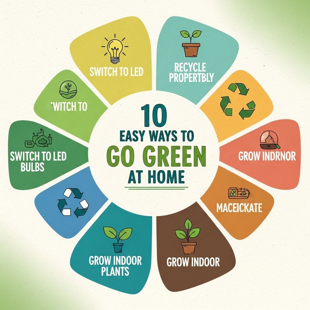 10 Simple Ways to Go Green at Home - Graphic Eagle