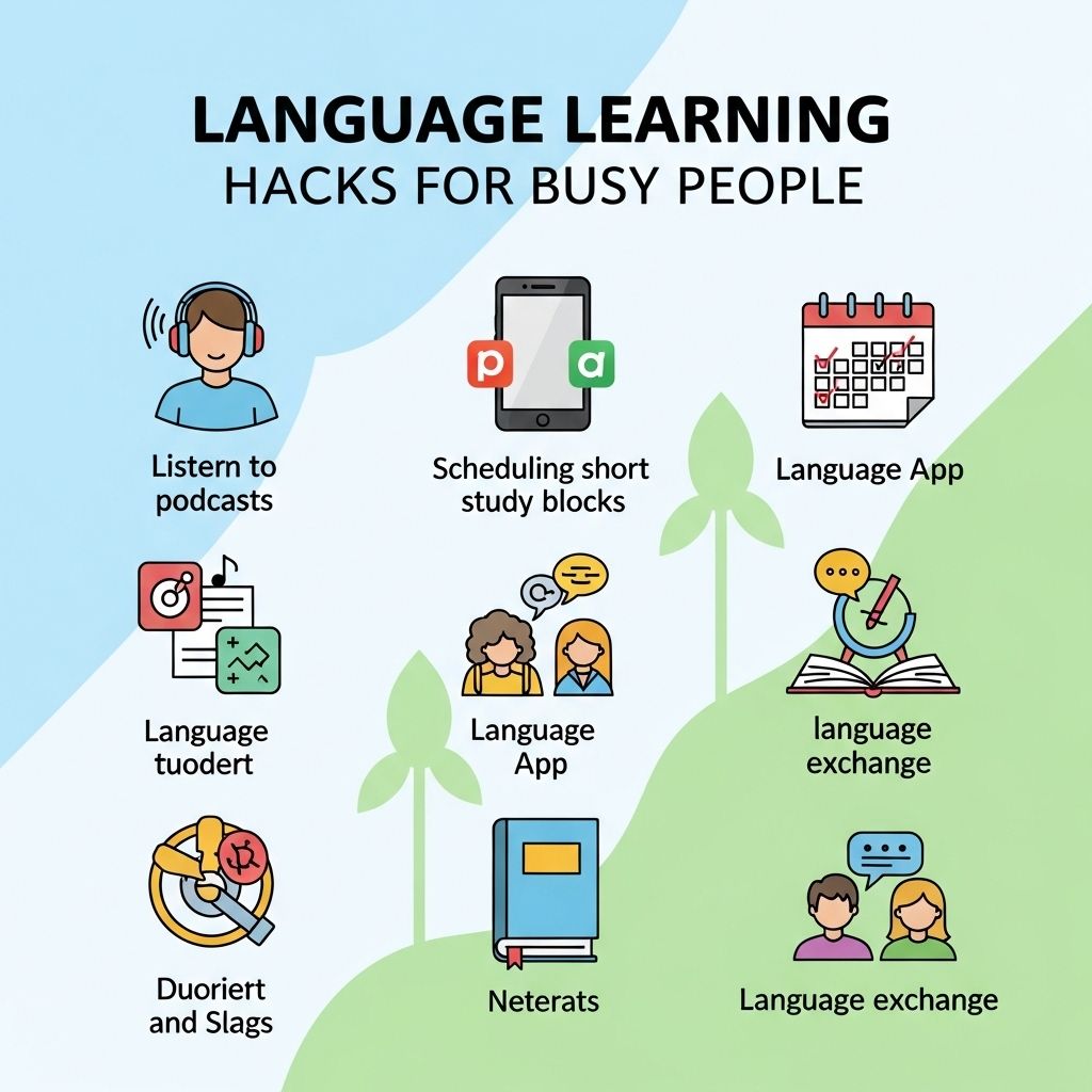 Language Learning Hacks For Busy People Graphic Eagle