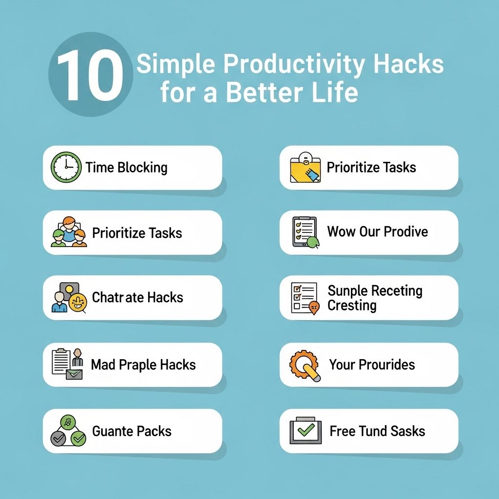 10 Simple Productivity Hacks for a Better Life - Graphic Eagle