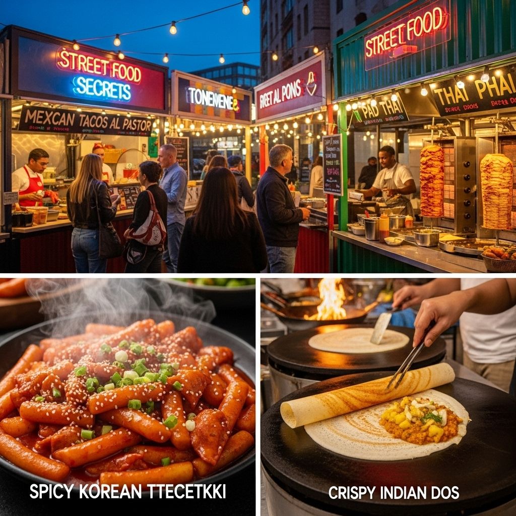 Street Food Secrets Flavorful Bites Revealed Graphic Eagle