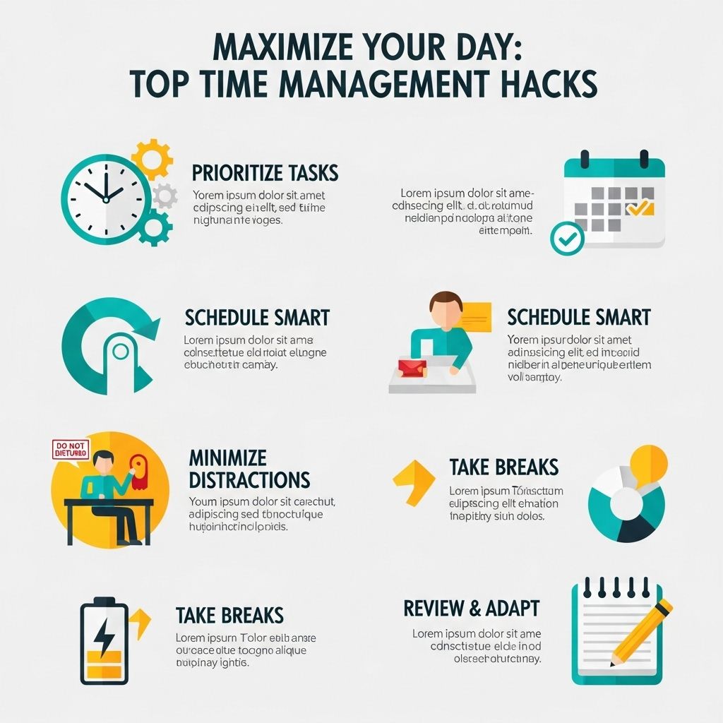 Maximize Your Day Top Time Management Hacks Graphic Eagle