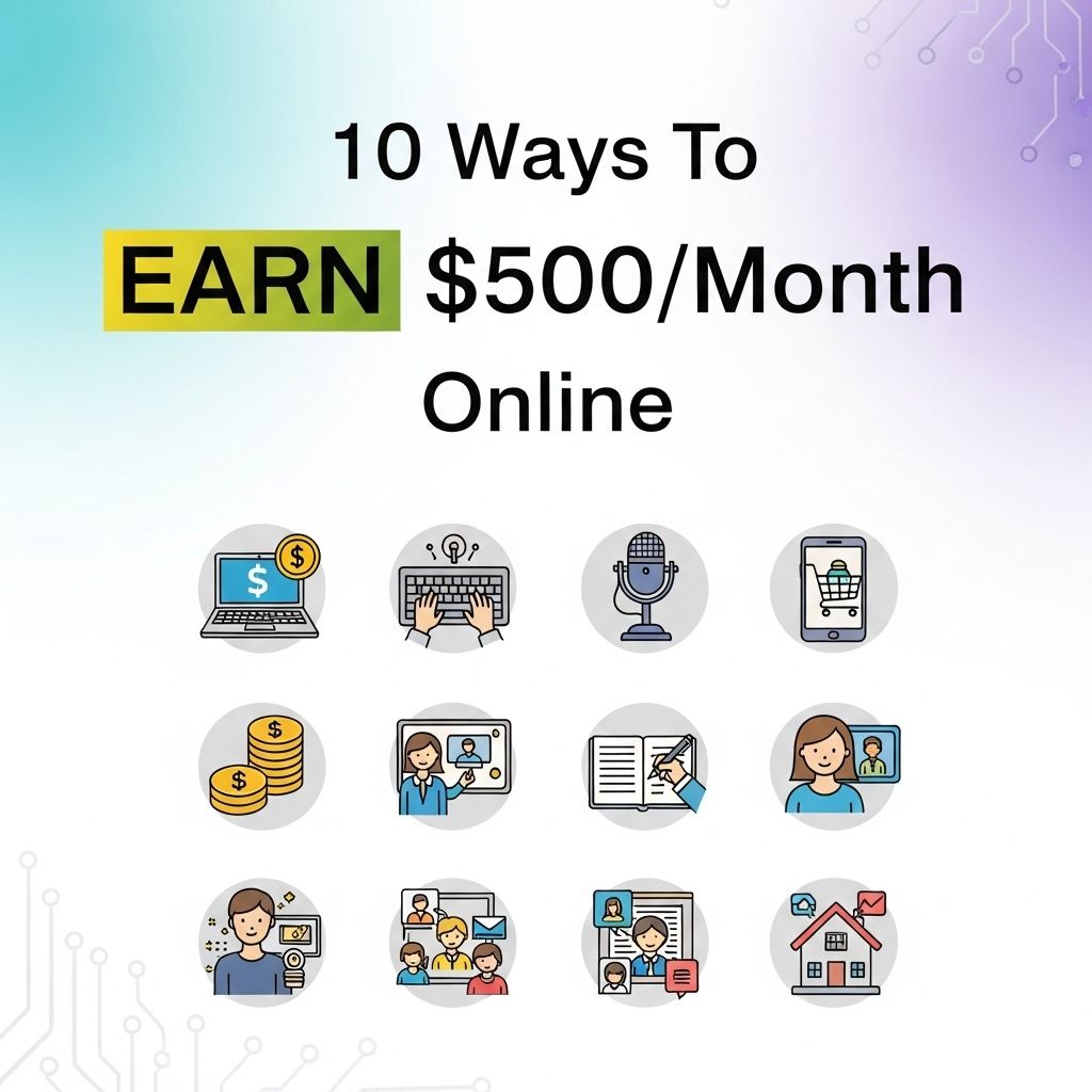 10 Proven Ways To Earn 500 A Month Online Graphic Eagle
