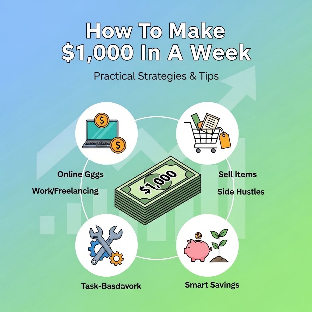 Quick Ways to Make 1,000 in a Week Graphic Eagle